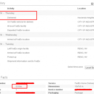 fedex travel history